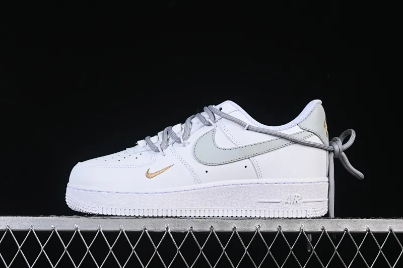 All Categories Nk Air Force 1 Air Force Series Nk Air Force 1 Low Air Force Low Nike Air Force 1'07 Low White Gray Gold Double Hook Air Force One Low Casual Shoes CZ0170-106